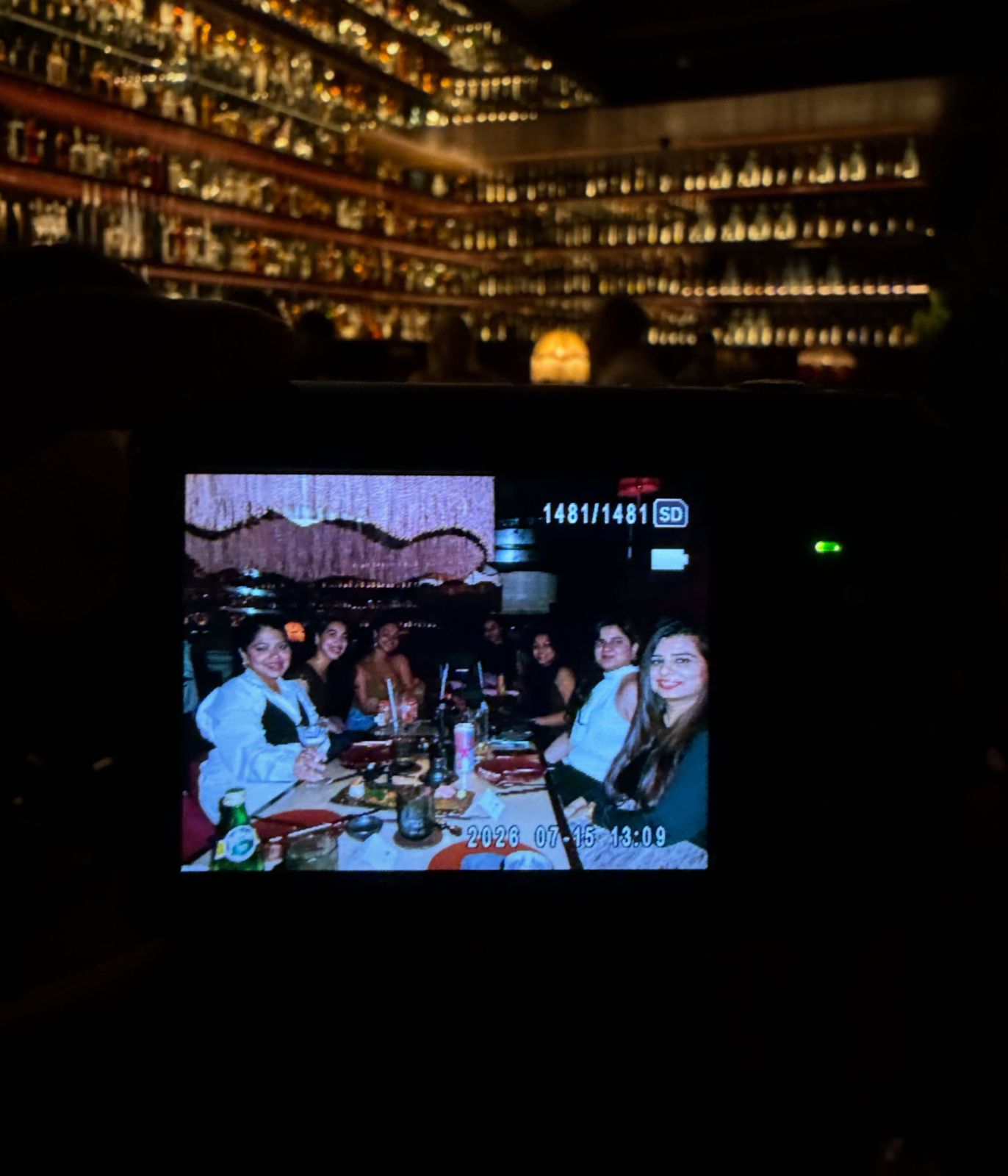 A film camera screen showing the women's edition of the Founder's Table at Hikki